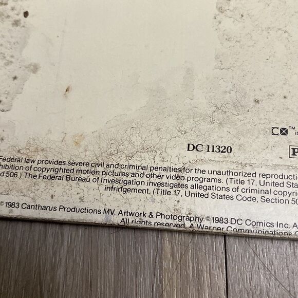 Vintage Superman the movie art laserdisc movie display man cave wall art - Picture 3 of 5